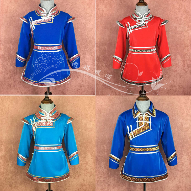 Mongolian robe boys new national clothing daily children's little boy performance clothing Mongolian clothing performance clothing