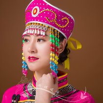 Mongolian headdress female Mongolian dance performance headdress adult children adjustable headdress Mongolian dance headgear