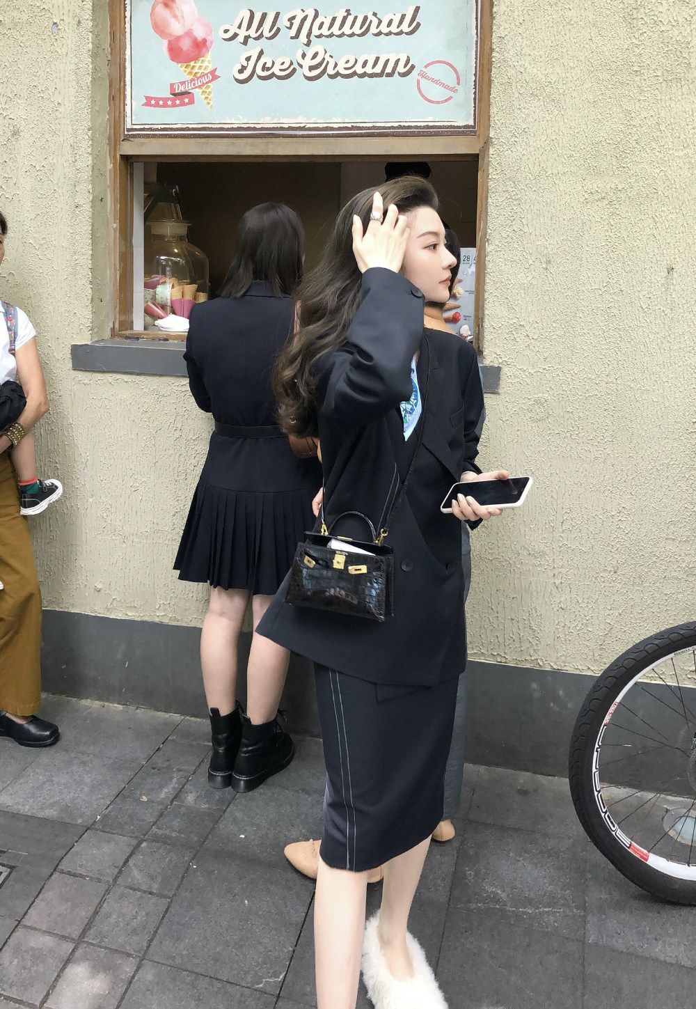 (30% OFF) THE HANDLE Suit Casual Suit Top High Waist Bag Hip Skirt