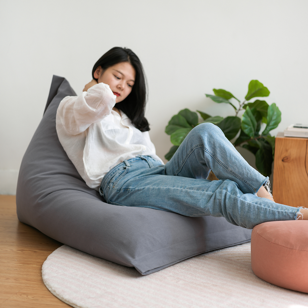 Day Style Sloth Couch Tatami tatami Single bedroom Floating Windows Small Outdoor type Lounge minimalist sitting mound on the floor cushions