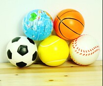 Diameter 6 3cm soft elastic ball children mini football basketball ball kindergarten toy props ball