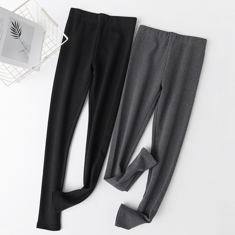 Women's Thick Cotton Leggings for Outerwear, High-Waisted, Stretchy, Plus Size, Slim Fit, Slimming, Sporty, Skinny Long Pants for Spring and Autumn Women's Thick Cotton Leggings for Outerwear, High-Waisted, Stretchy, Plus Size, Slim Fit, Slimming, Sporty, Skinny Long Pants for Spring and Autumn