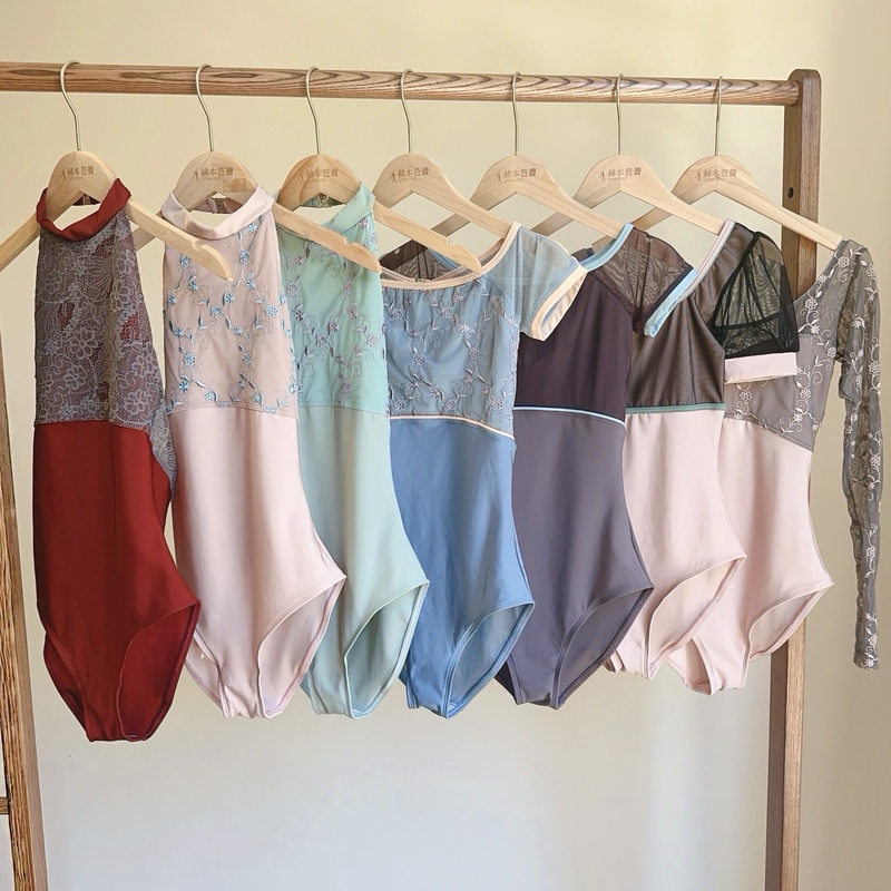Hepburn Ballet In-Stock Italian Dellalo Milano Dm Adult Ballet Dance Unitard Practice Clothes