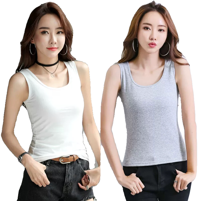 ຊຸດຊັ້ນໃນຂອງແມ່ຍິງ Camisole ຖັກຝ້າຍແບບໃຫມ່ທີ່ສວຍງາມດ້ານຫລັງຂອງແມ່ຍິງສີຂາວຂະຫນາດໃຫຍ່ຂອງກິລາກິລາແມ່ຍິງ