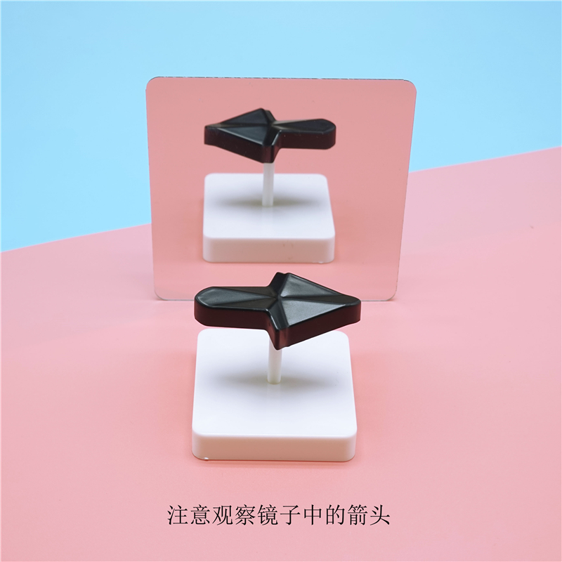 Visual Illusion Experimental Material Forever Right Arrow Vision Magic Teach Toy Kindergarten Cedar Original Thick