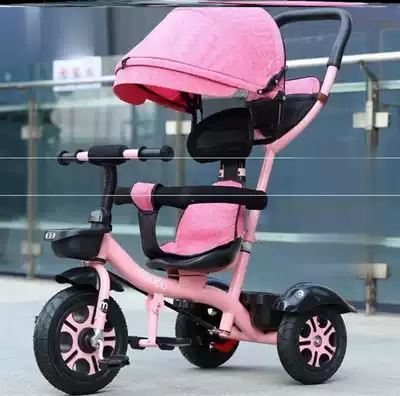 Rideable stroller Four seasons young children's baby car Three-wheeled with baby rotatable bicycle pedal Simple child