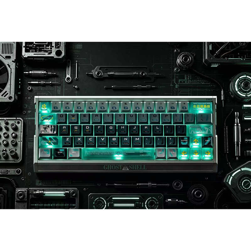 Iqunix X Ev63 Ghost in the Shell Collaboration Model Mechanical Gaming Keyboard with Magnetic Switches for Esports - Valorant Iqunix X Ev63 Ghost in the Shell Collaboration Model Mechanical Gaming Keyboard with Magnetic Switches for Esports - Valorant