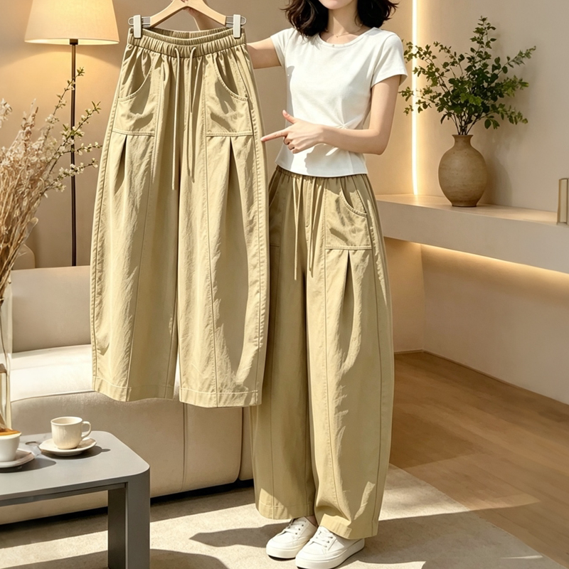 Summer Thin Pants for Women, Middle-Aged, Loose, Plus Size, Ice Silk, Quick-Drying, Popular Balloon Knife-Cut Pants, Nine-Point Pants Summer Thin Pants for Women, Middle-Aged, Loose, Plus Size, Ice Silk, Quick-Drying, Popular Balloon Knife-Cut Pants, Nine-Point Pants