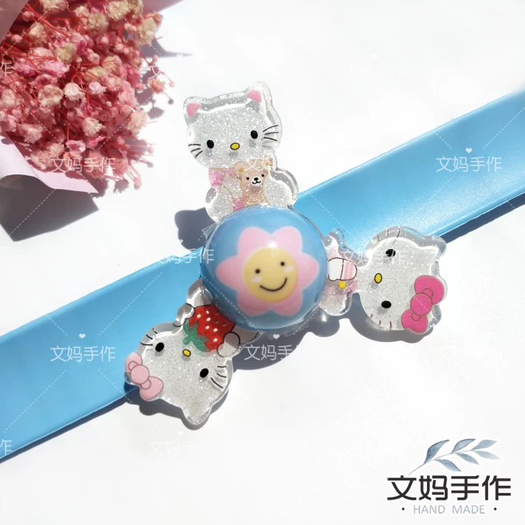 Hello Kitty, вращающаяся детская игрушка, браслет