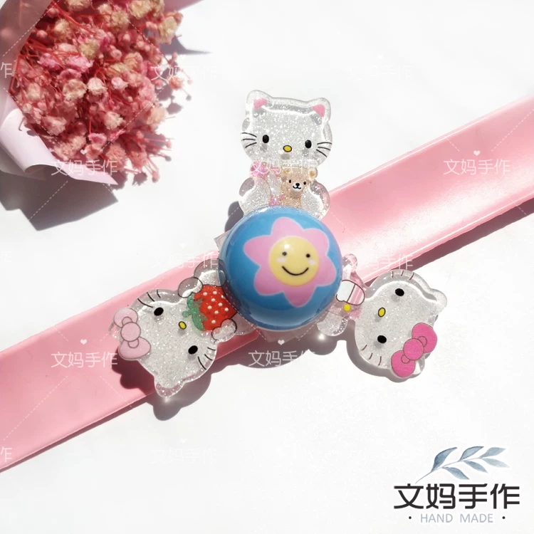 Hello Kitty, вращающаяся детская игрушка, браслет