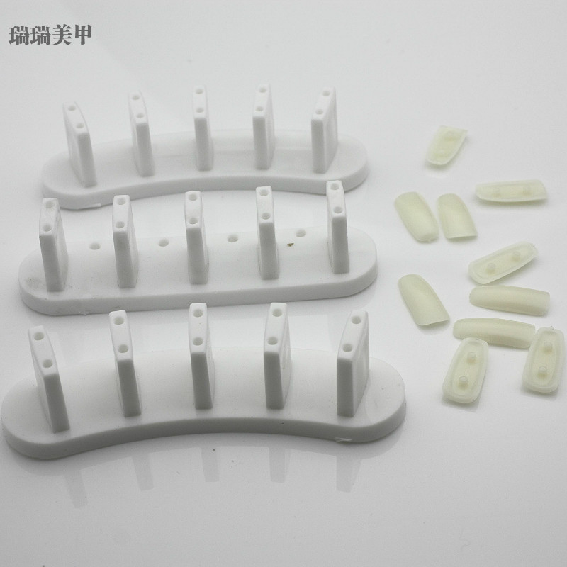 Dụng cụ làm móng Hoa sen Khối thực hành Một miếng nhựa tròn cơ sở Nail Ba Lan Keo màu Thẻ màu Hiển thị màu dụng cụ sơn gel