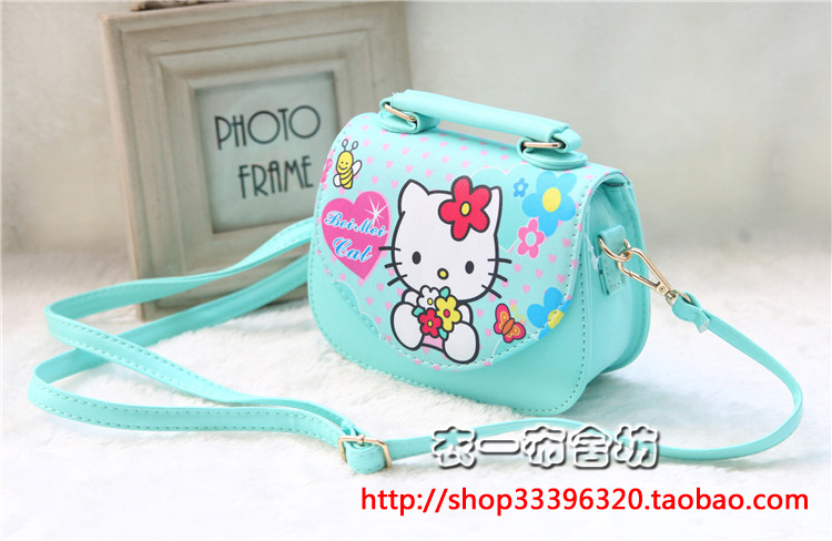 Childrens Bag Birthday Gift dễ thương KT Cát Cô gái Túi xách công chúa nghiêng Bag đúp.