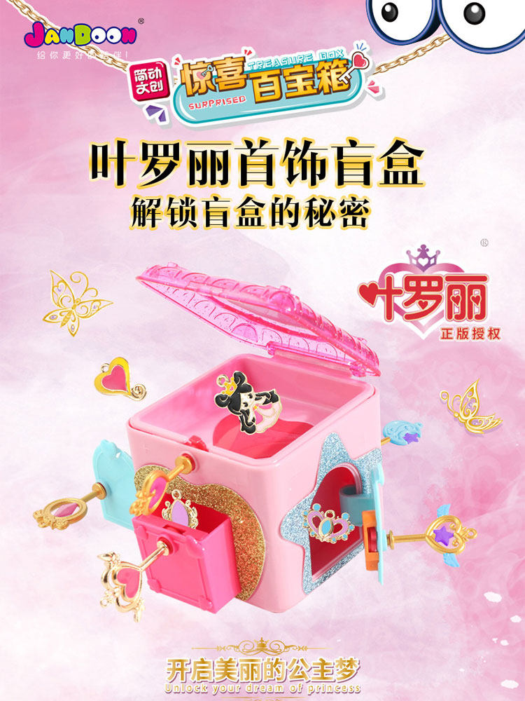 Jane moving leaf Luoli Surprise treasure box Toy Night Lolita Children's blind box Girl birthday gift Princess Magic box