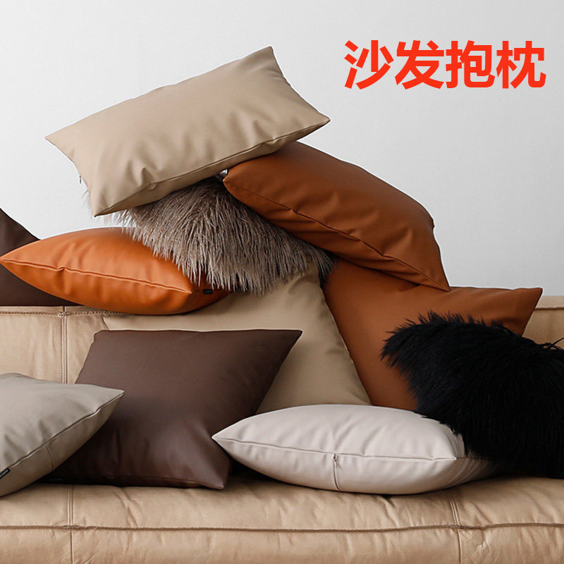 High-quality living room sofa pillow core light luxury high-end technology cloth waist pillow bed pillow pillow square back cushion