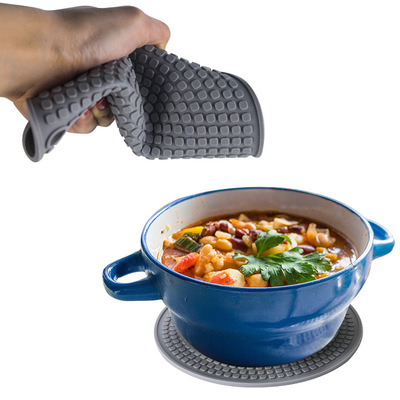 圆形硅胶隔热垫防烫耐高温大号餐垫