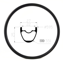 27 5 inch mountain bike Carbon fiber rim XC Standard 25mm height 27mm Width MS27T-01