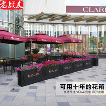 Wrought iron outdoor combination flower box Flower bed Sales department commercial street outdoor fence partition screen Flower rack flower trough customization