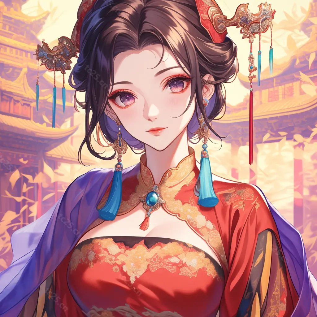 图片[6]-唐风华服公主古典之美midjounney提示词、stable-diffusion-pormpt-天城私塾