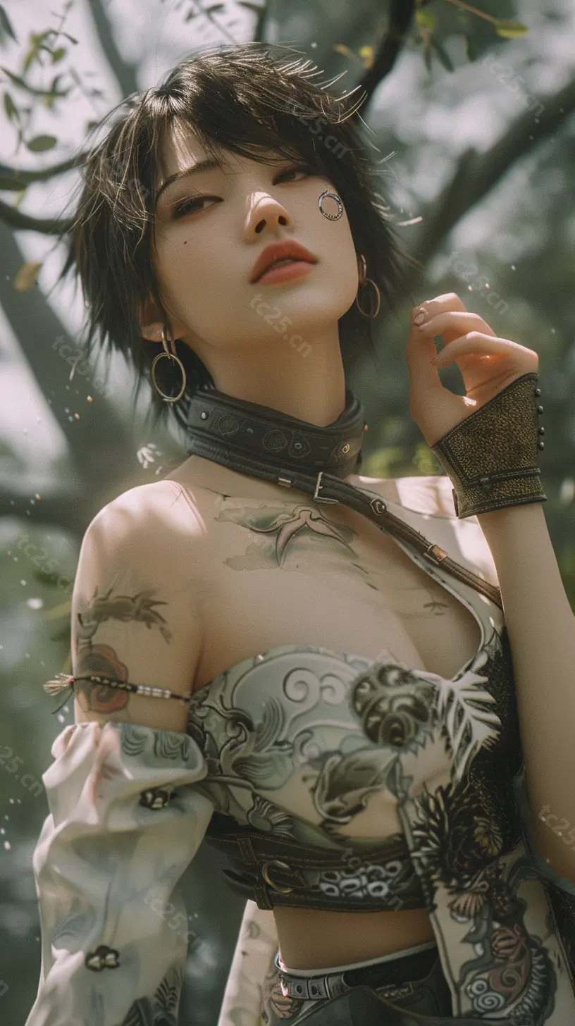 图片[1]-户外奇境中国风美人midjounney提示词、stable-diffusion-pormpt-天城私塾