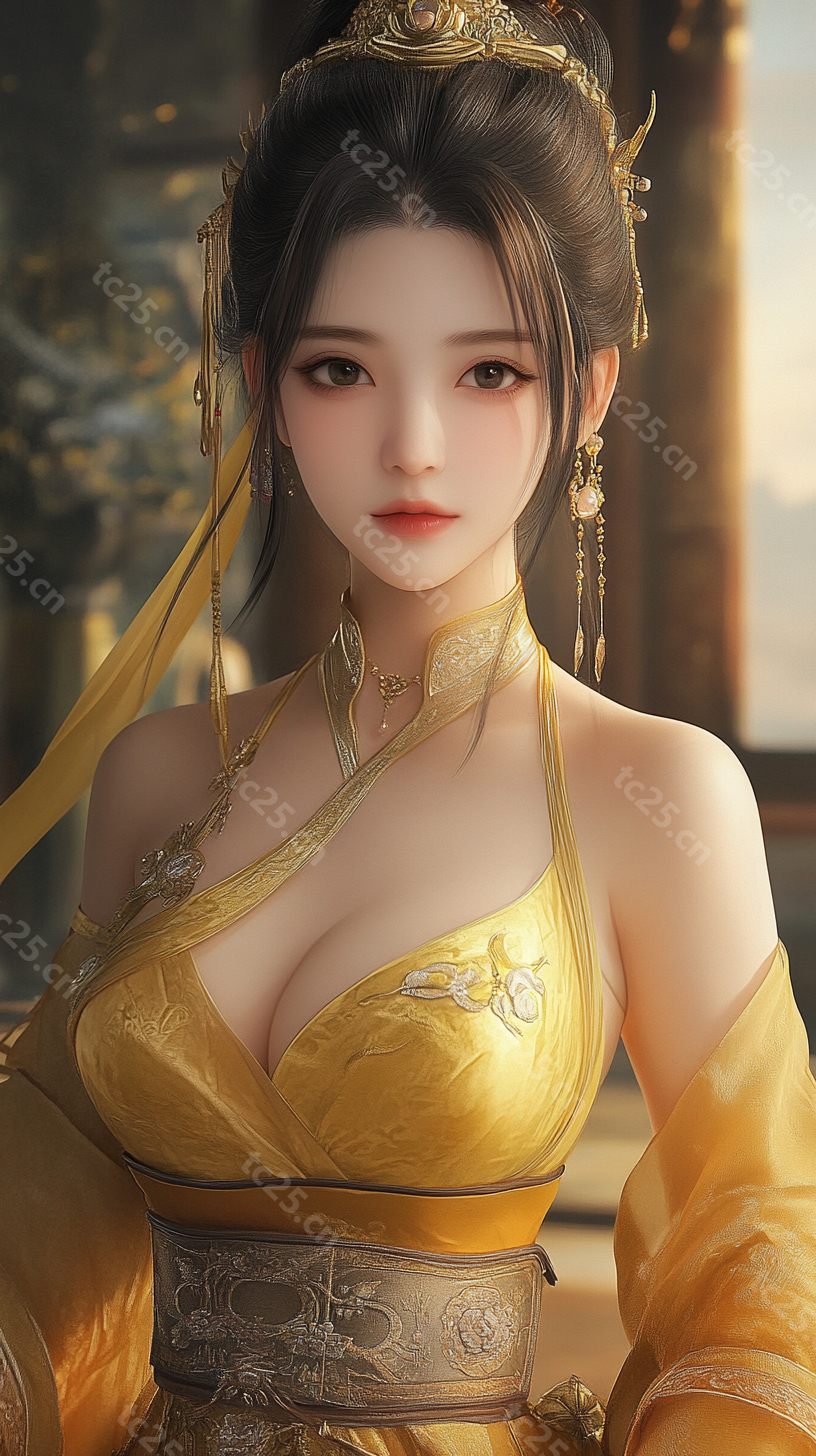 星海航船上金妆少女midjounney提示词、stable-diffusion-pormpt-天城私塾
