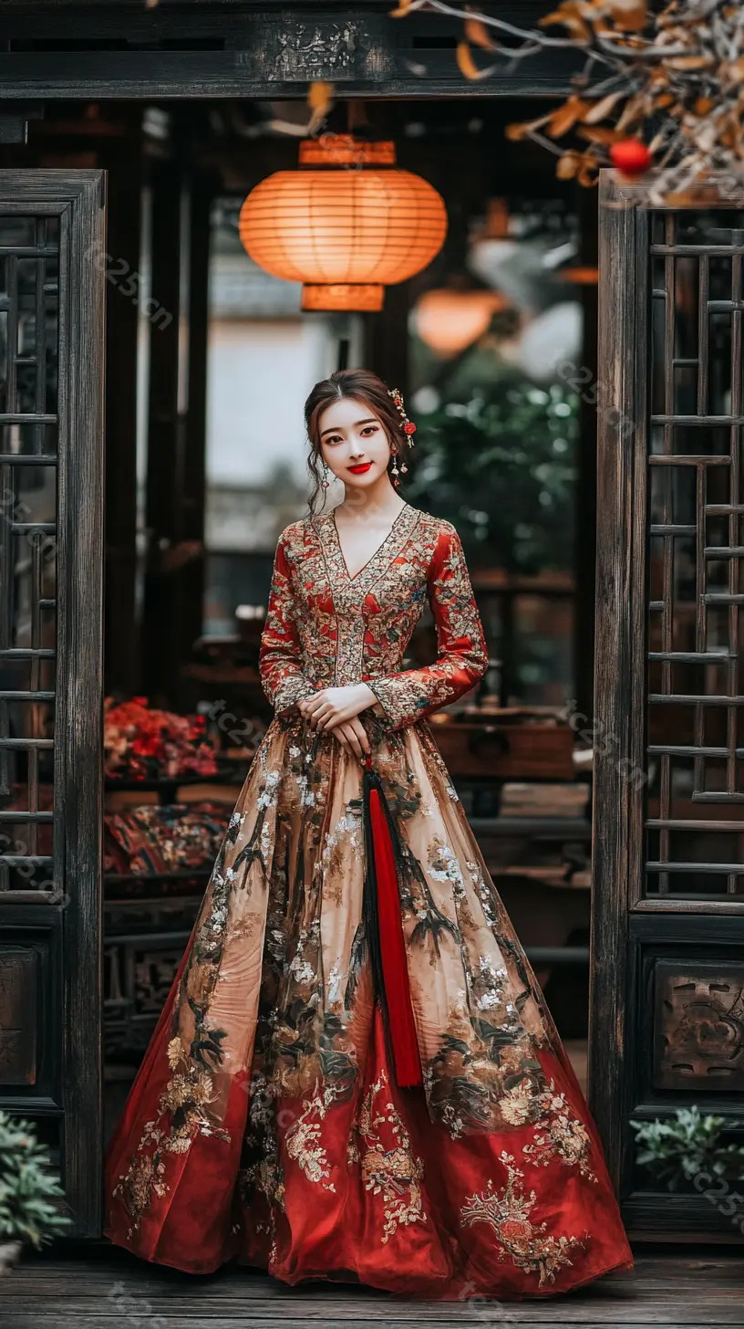 图片[9]-华丽汉服盛装midjounney提示词、stable-diffusion-porm-天城私塾