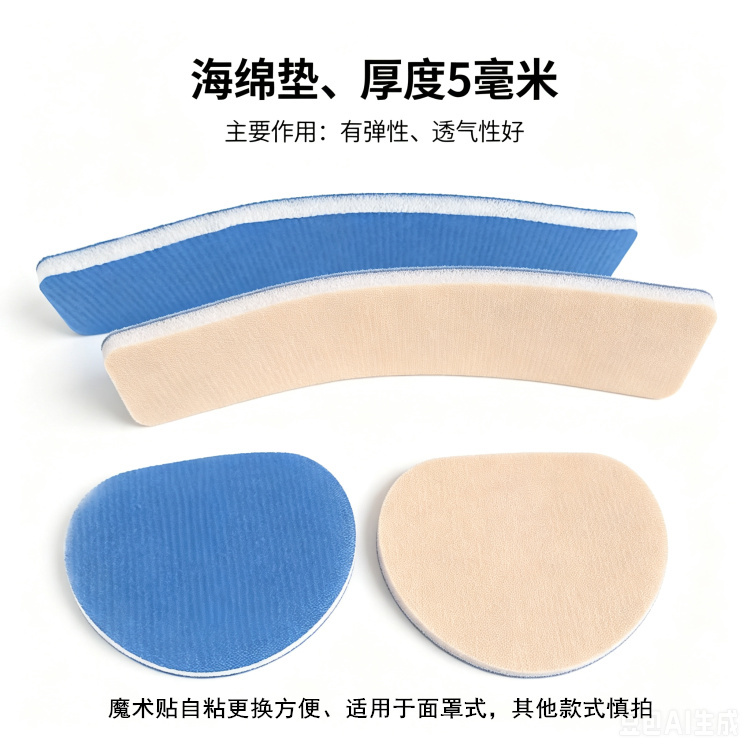 Front Traction Correction Pad, Gentle on Skin, Easy to Clean, Soft and Comfortable Forehead Pad, Sponge Pad Front Traction Correction Pad, Gentle on Skin, Easy to Clean, Soft and Comfortable Forehead Pad, Sponge Pad