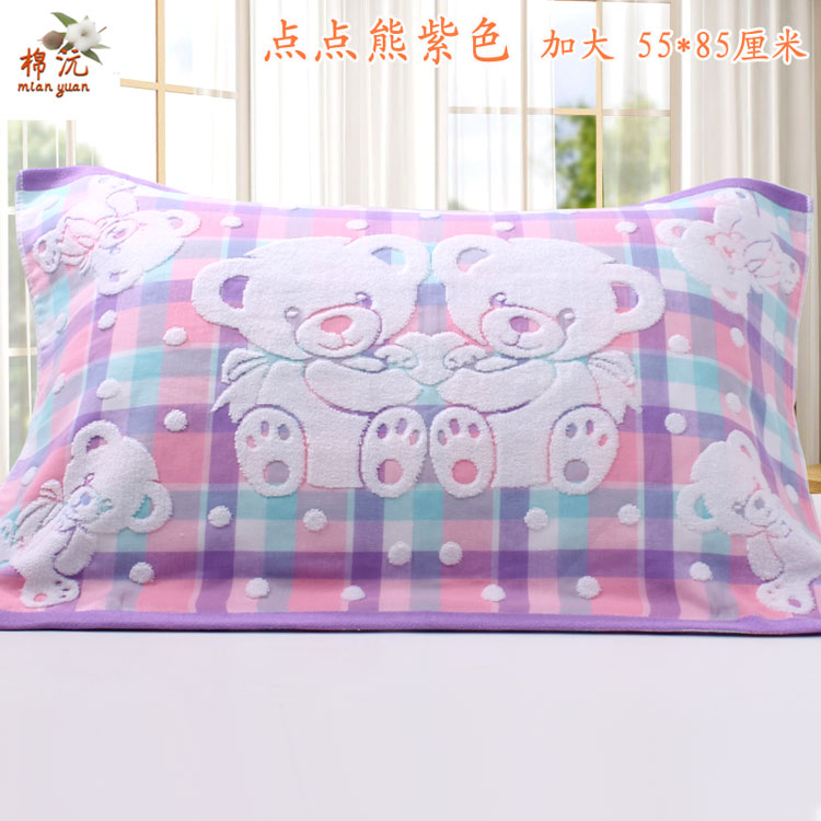 Tăng gối dày bông bao gồm 55 * 85 cm một cặp tải vận chuyển cartoon mềm cưới vườn - Khăn gối vỏ gối vuông