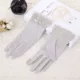 Găng tay chống nắng lái xe cho phụ nữ mỏng mùa hè co giãn ngắn cotton đi xe đạp chống tia cực tím đi xe đạp mùa hè không trơn trượt - Găng tay