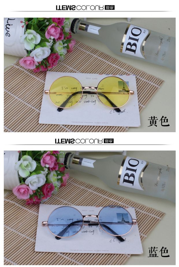 Kính râm cho trẻ em Thủy triều Retro Chàng trai Cô gái Kính râm Trẻ em Kính râm cá tính - Kính đeo mắt kính kính chữ v
