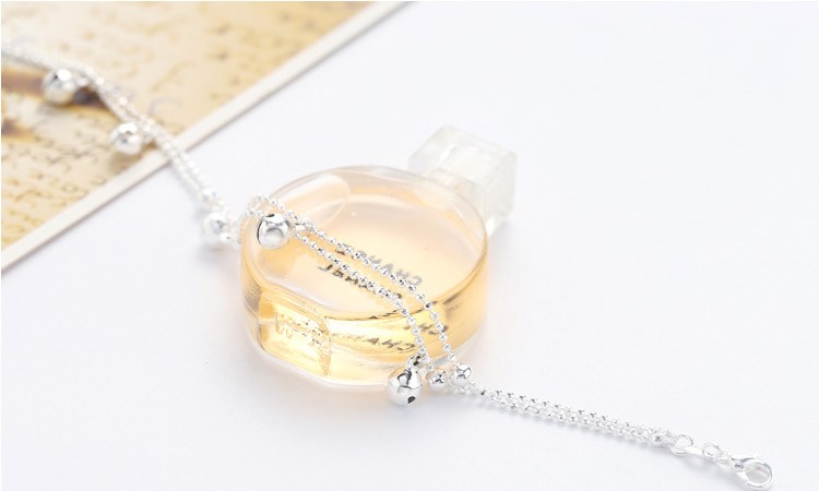 925 sterling silver vòng chân nữ cảm giác của tình yêu Hàn Quốc phiên bản của các đơn giản chuông stars bạc trang sức retro sợi dây màu đỏ sinh viên Sen