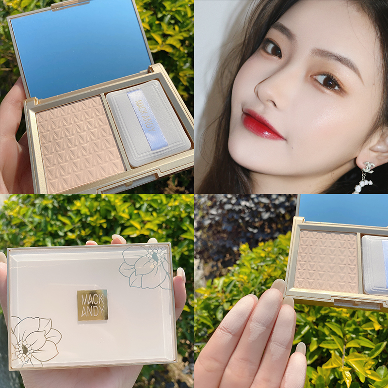 Net red recommended powder cake oil control makeup lasting natural waterproof anti-sweat concealer does not take off makeup dry skin oily skin dry powder