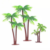 Cake Decoration Pendulum COCONUT TREE CHILDREN GIRLS GIRLS BIRTHDAY BAKER SCENES PLUG-IN DESSERT TABLE ARRANGEMENT SUPPLIES SMALL FLAGS
