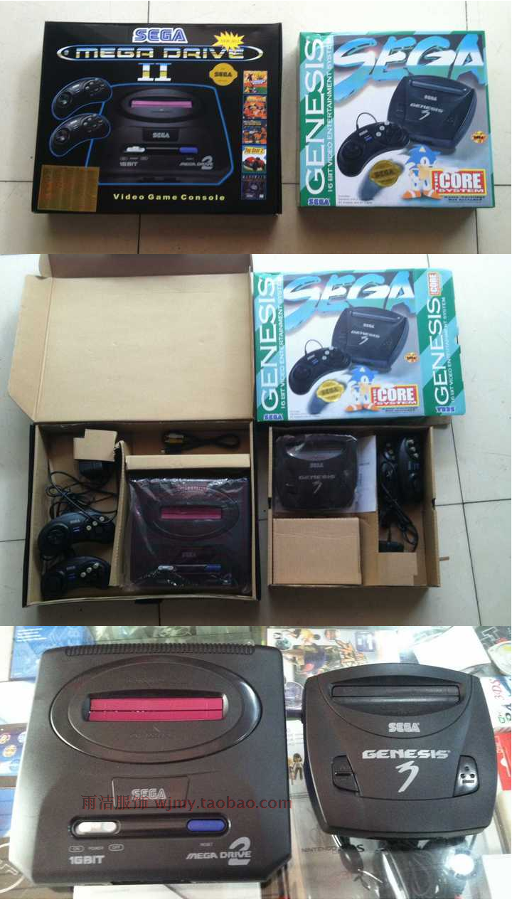 Sega máy trò chơi MD mini 3 thế hệ 16-bit nhà cắm thẻ màu đen với 6-key xử lý tuổi TV ba người chiến đấu đường phố máy bay chiến đấu tay cầm chơi game xiaomi