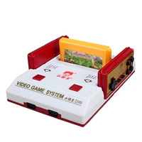 Máy trò chơi truyền hình điện tử Bully D99 màu đỏ và trắng Trẻ em TV 8 bit chơi FC với xe tăng Nintendo Contra - Kiểm soát trò chơi tay cầm game