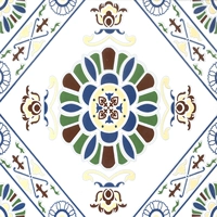 Марокканская стена цветочная плитка -300 -1 квадрат = 11 таблеток