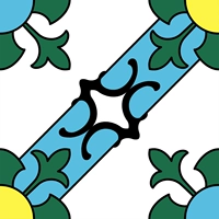 Марокко земля желтая и зеленая плитка -300 -1 квадрат = 11 таблеток