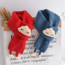 2021 girls around the scarf blue Children Baby neck guard male treasure female Baby Baby Baby Baby neck cute scarf cartoon warm
