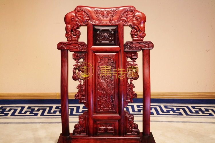 Bàn gỗ gụ Dongyang bàn gỗ hồng mộc đỏ Bàn tròn gỗ tròn Dal Dalia ghế sofa gỗ