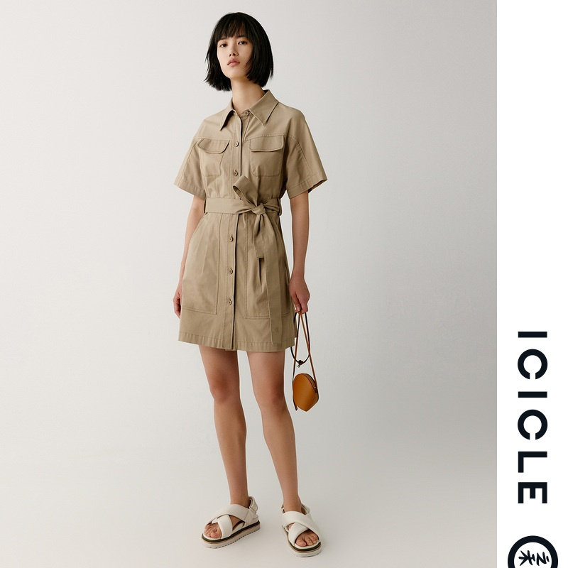 ICICLE's new cotton bullet cotton - shaped humps dress for ICICLE