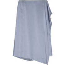 ICICLE之禾女装2024夏季新款真丝素绉缎长款半身裙