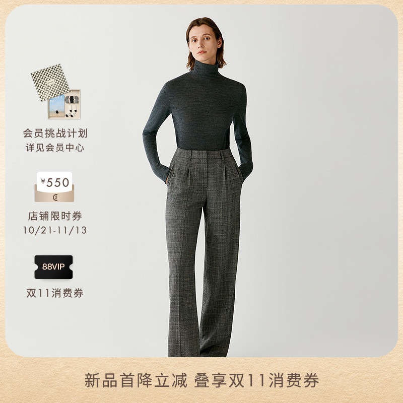 【Double 11】Icicle Women's Clothing 2026 Autumn New Fine Wool Cashmere Pullover Seamless Knit Sweater 【Double 11】Icicle Women's Clothing 2026 Autumn New Fine Wool Cashmere Pullover Seamless Knit Sweater