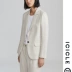 ICICLE Wo Womens 2019 Mùa xuân và mùa hè Mới đầy đủ vải lanh giản dị Blazer nữ AAAB219A02311A - Business Suit