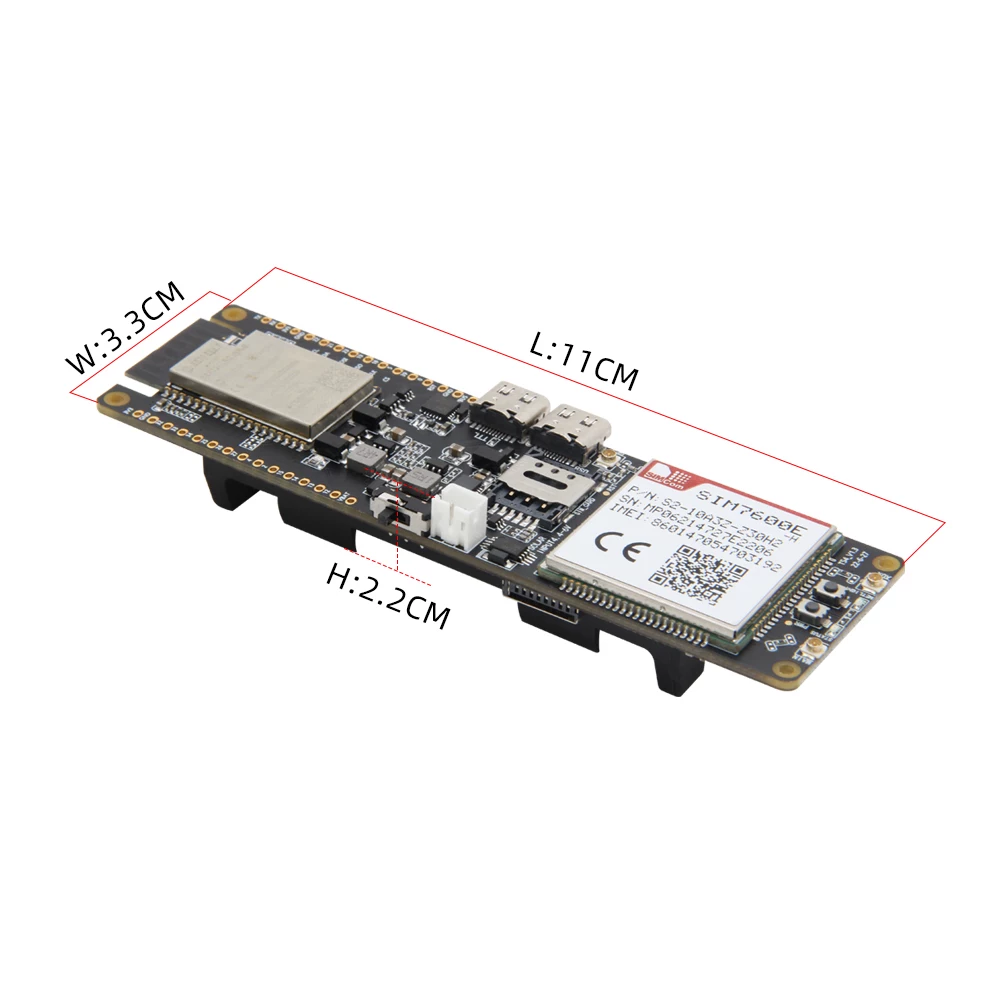LilyGo® T-SIM7600E-H 4G LTE CAT4 USB-удлинитель промышленная Интернет-карта MCU32