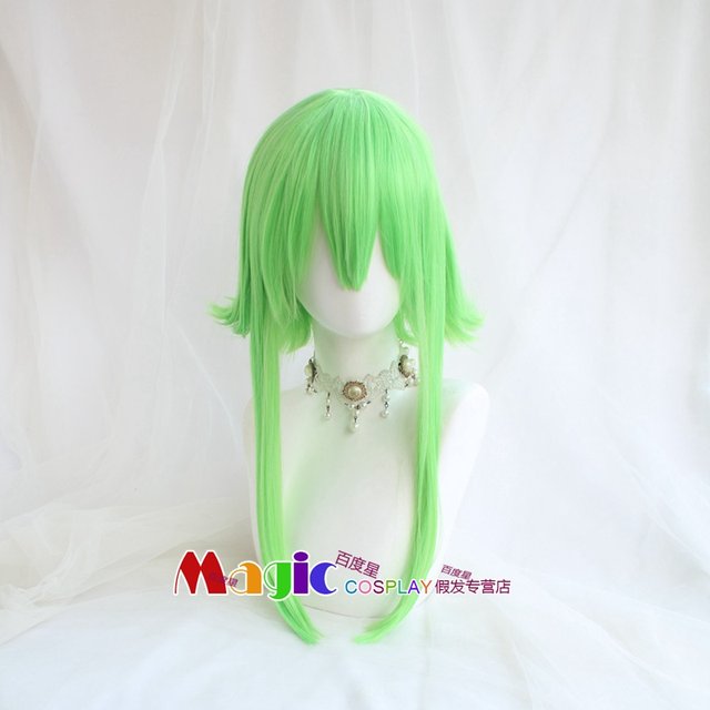 cosplay wig V ຄອບຄົວ VOCALOIDGUMI ຮ້ອງເພງຊຸດ wig ສີຂຽວອ່ອນສິດທິໃນການຄອບຄອງຈຸດໂລກ