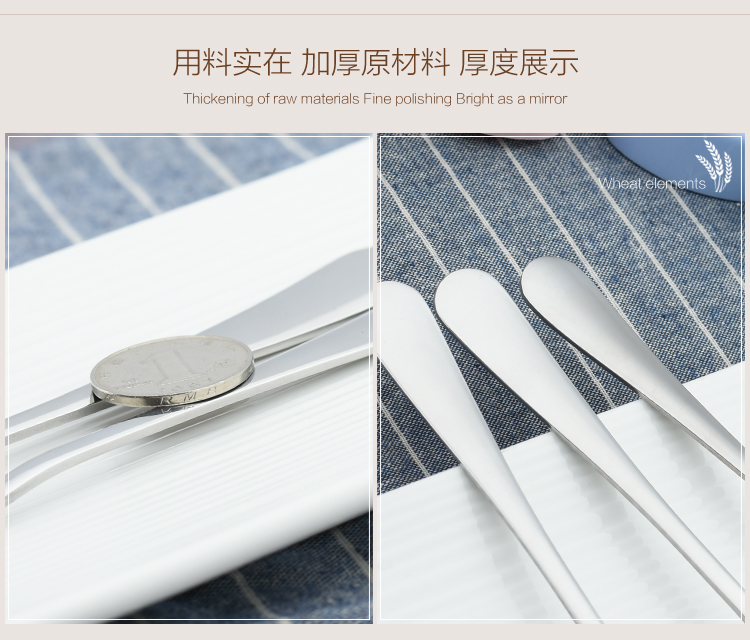 Bộ dao inox ba mảnh sáng tạo đũa đũa sinh viên cầm tay 2 phiên bản Hàn Quốc dài tay cầm dễ thương Hàn Quốc - Đồ ăn tối khay gỗ đựng thức ăn