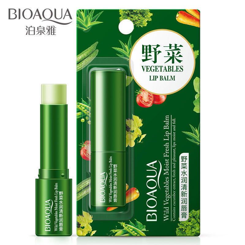 泊泉雅野菜水润清新 润唇膏补水保湿防干裂淡化唇色唇部护理