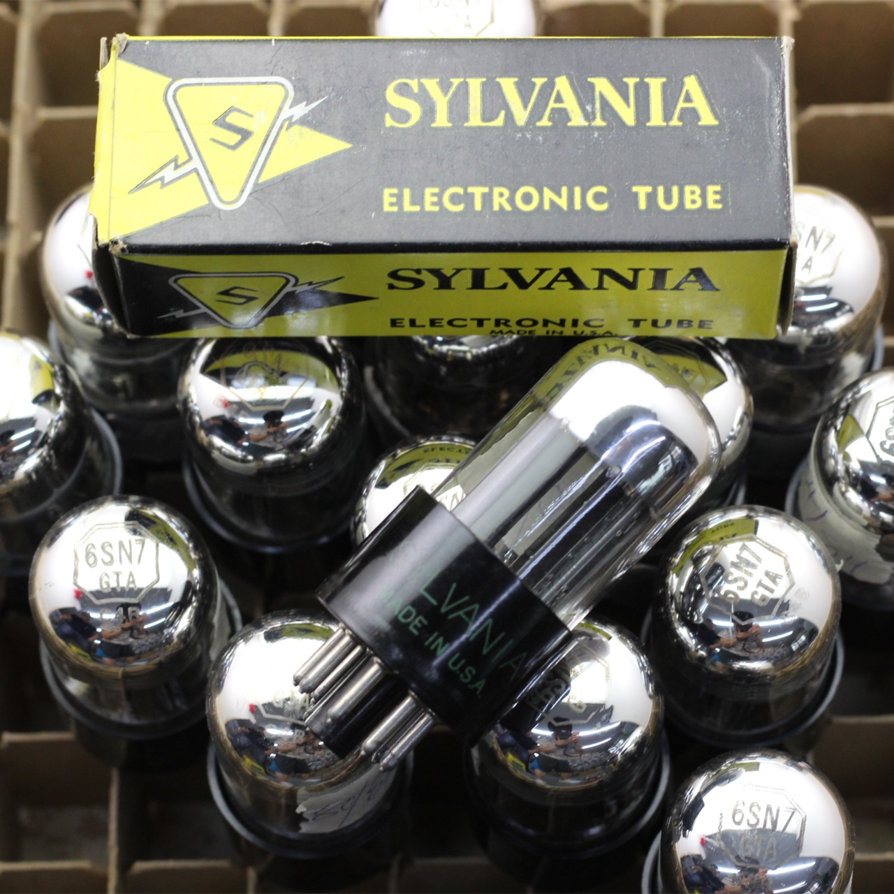 A batch of new American happy years 6SN7GTA 6N8P 5692 with white-head Onhigh Block 6sn7 vacuum tube