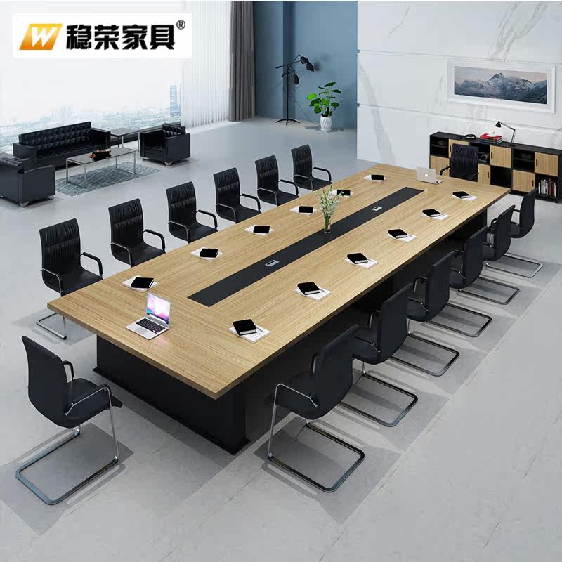 Thickened Conference Table Creative Training Table Minimalist Modern Large Conference Desk Multi-Person Long Table Office Furniture Innate