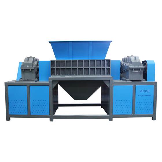 Plastic woven bag shredder waste materials dual-shaft shredder kitchen garbage animal bone shredder