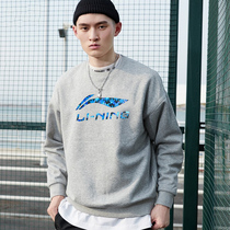  Li Ning sweater mens new sports top pullover sweater big LOGO casual life jacket AWDR607